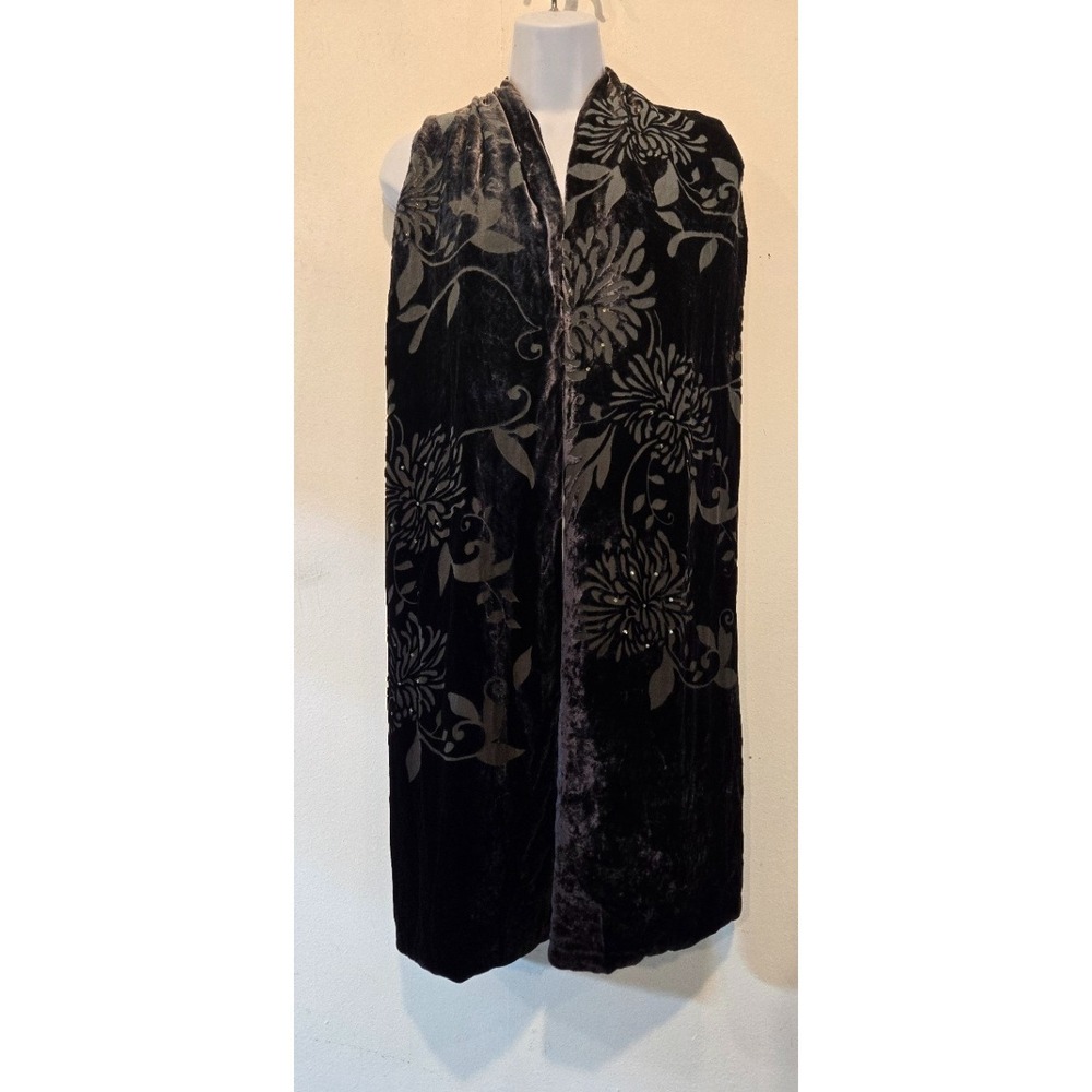 Lord and Taylor Velvet Burnout Scarf